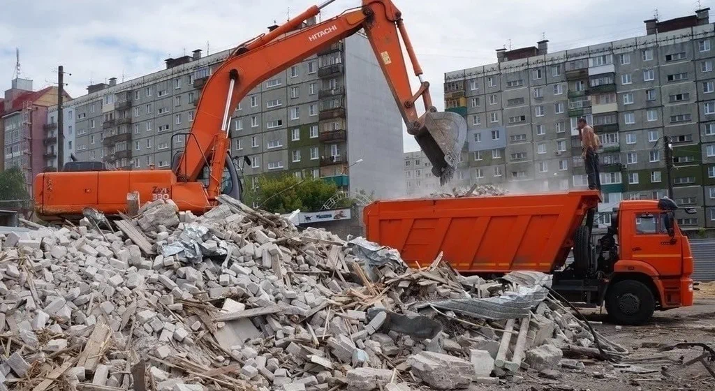 Профессиональный вывоз строительного мусора в Холмске в октябре